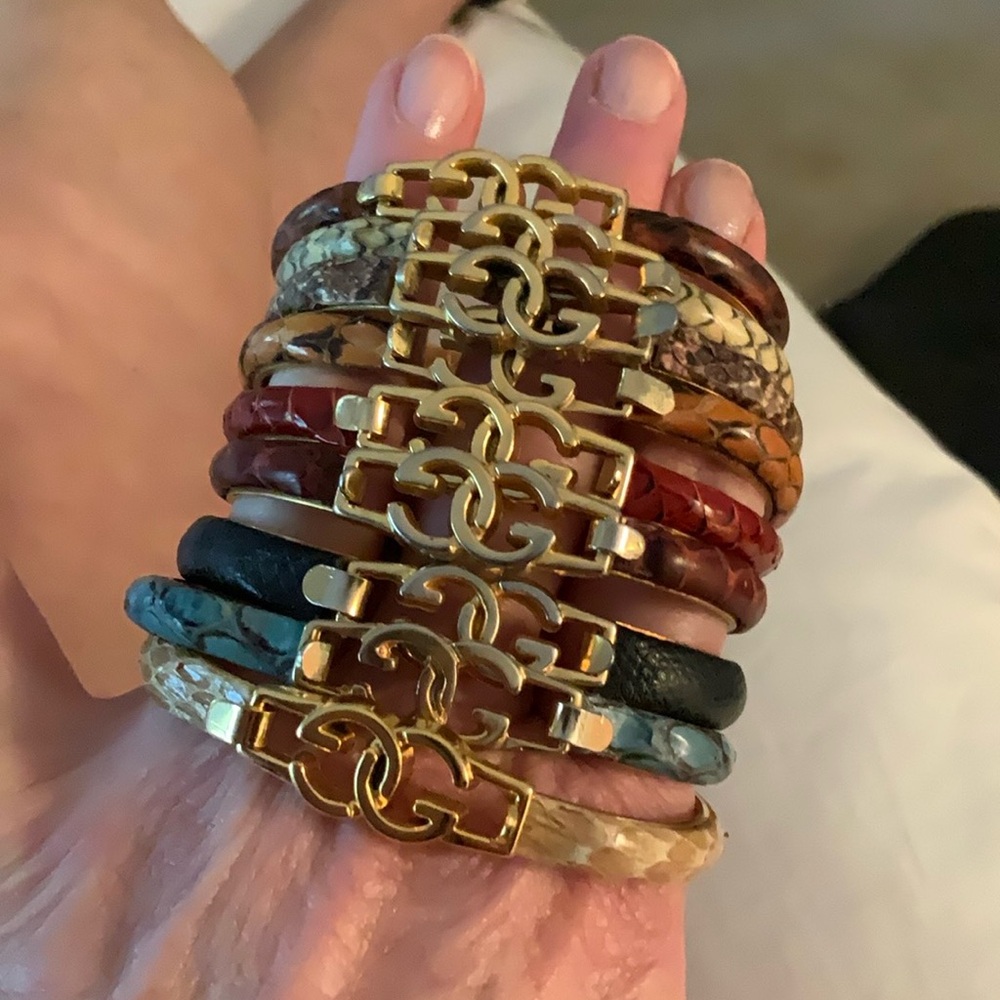 Vintage Gucci, GG snakeskin bracelets- Price for one